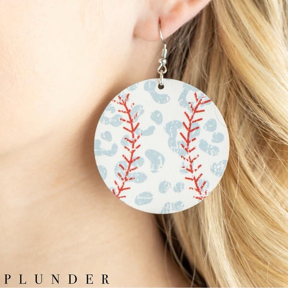 NEW Leopard Baseball Earrings - Picture 5 of 6